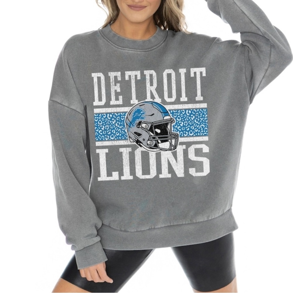 NWT Detroit Lions Gray Sweatshirt - Picture 5 of 6